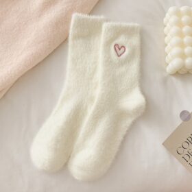 Elosung 2 Piece Women's Chenille Fuzzy Socks – image 1