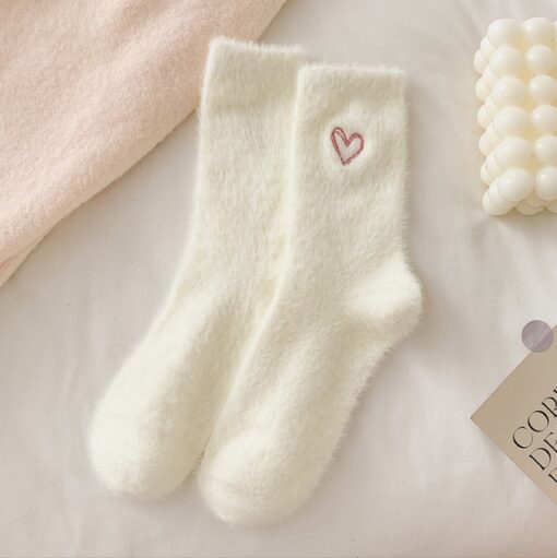 Elosung 2 Piece Women's Chenille Fuzzy Socks – image 1