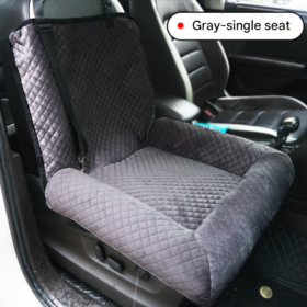 Elosung Dog Car Booster Seat 2-in-1 Bed – image 1