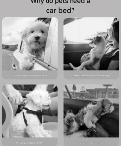 Elosung Dog Car Booster Seat 2-in-1 Bed - Image 3
