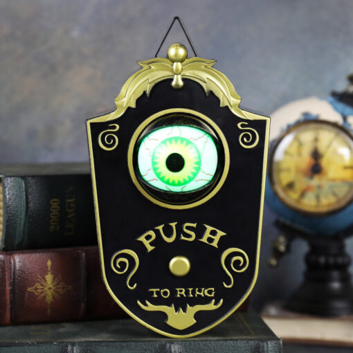 Elosung Animated Eyeball Doorbell with Green Light – image 1