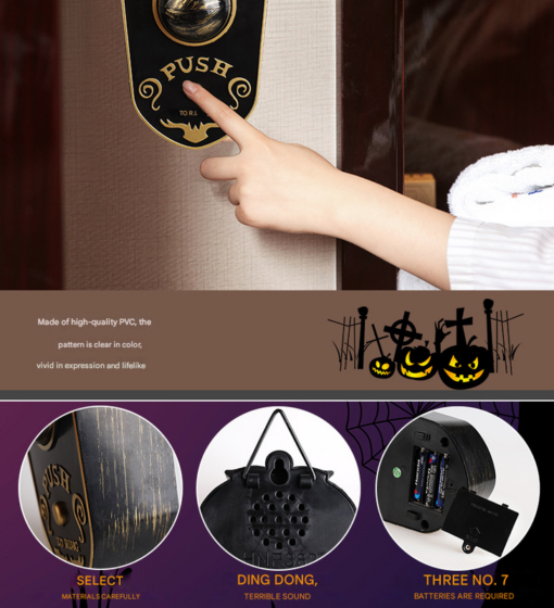 Elosung Animated Eyeball Doorbell with Green Light – image 4