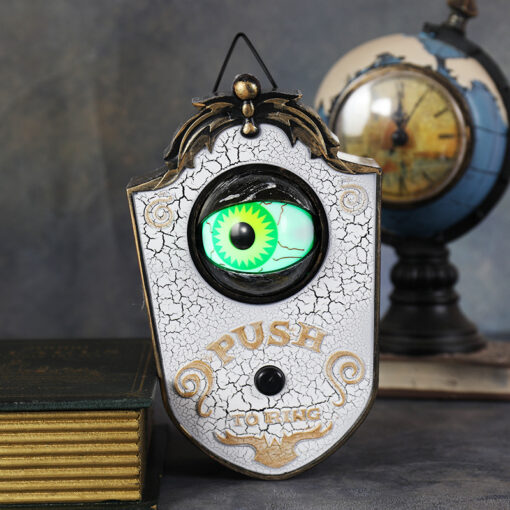 Elosung Animated Eyeball Doorbell with Green Light – image 1