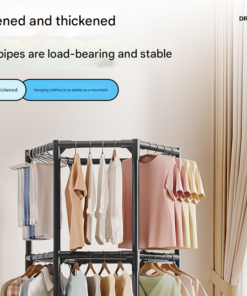 Elosung 360 Degree Rotating Garment Rack - Image 3