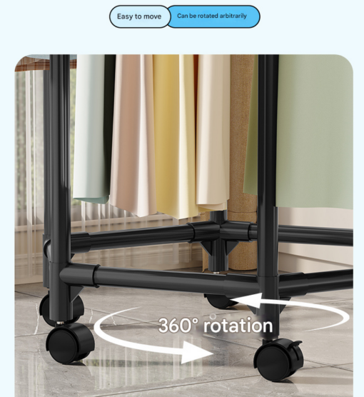 Elosung 360 Degree Rotating Garment Rack – image 4
