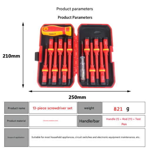 Elosung 42 Piece Magnetic Insulated Screwdriver Set – image 2