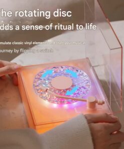 Elosung Vinyl Bluetooth Speaker with Ripple Light - Image 3