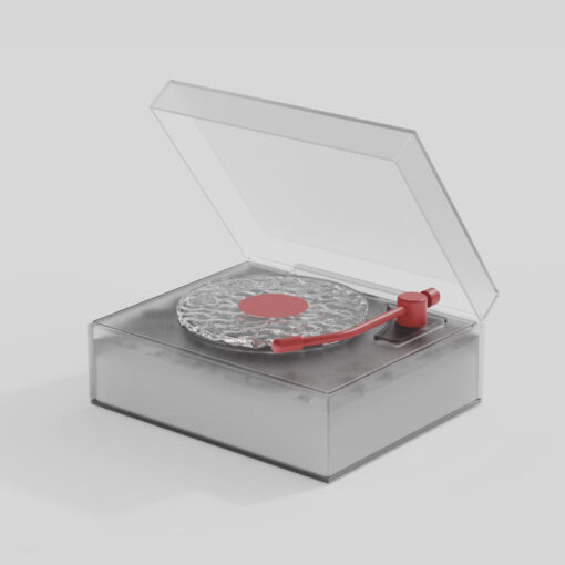 V888-ELOSUNG35201-202506241105-00.jpg Elosung Vinyl Bluetooth Speaker with Ripple Light – image 1