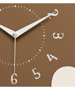 Elosung Silent Wavy Wall Clock with Ceramic Accent - Image 4