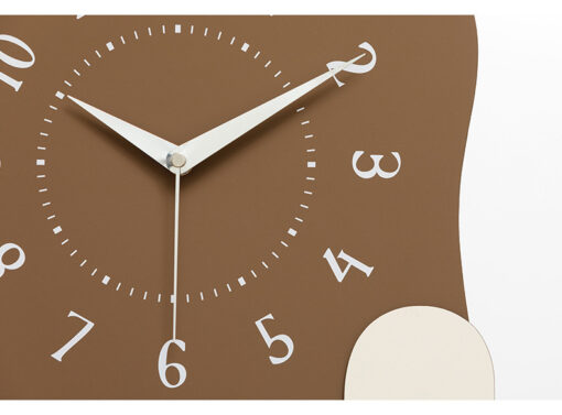 Elosung Silent Wavy Wall Clock with Ceramic Accent – image 4