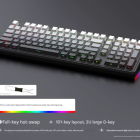 Elosung RGB Mechanical Keyboard, Hot-Swappable – image 1