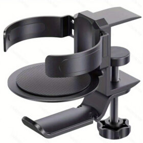 Elosung Adjustable Desk Cup Holders & Headphone Hanger – image 1
