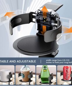 Elosung Adjustable Desk Cup Holders & Headphone Hanger - Image 4
