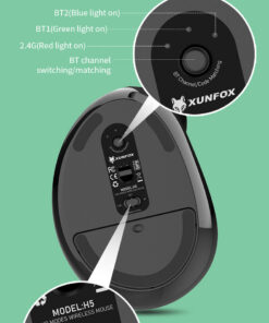 Elosung Vertical Wireless Mouse with Silent Clicks - Image 6