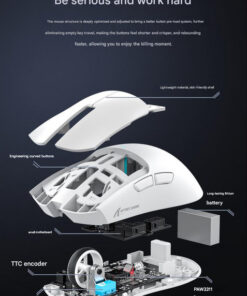 Elosung Wireless Gaming Mouse with RGB Dock - Image 6