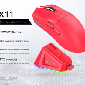 Elosung Tri Mode Gaming Mouse with RGB Dock – image 1