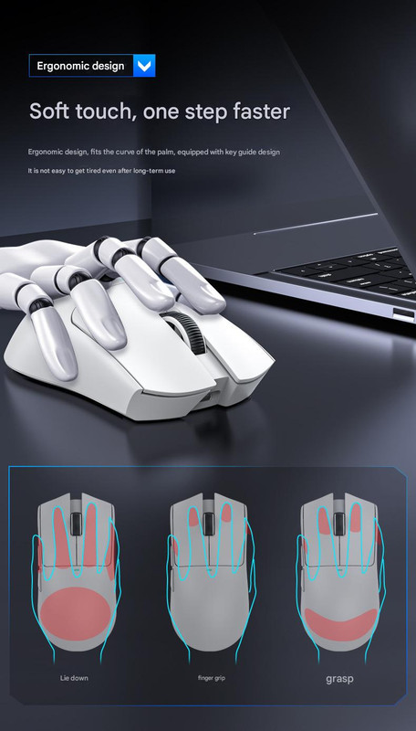 Elosung Tri Mode Gaming Mouse with RGB Dock – image 4