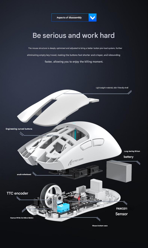 Elosung Tri Mode Gaming Mouse with RGB Dock – image 6