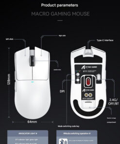 Elosung Tri Mode Gaming Mouse with RGB Dock - Image 7