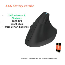 Elosung Ergonomic Vertical Mouse, 3-Device Wireless – image 1