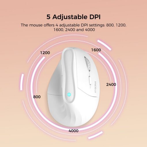 Elosung Vertical Mouse with Bluetooth & 2.4G – image 4
