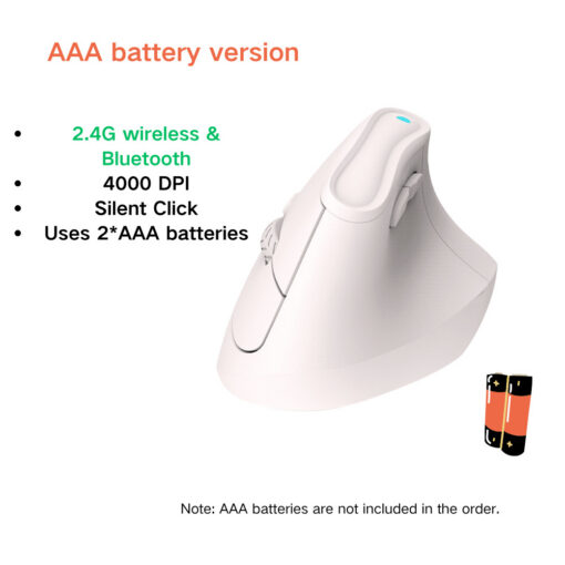 Elosung Vertical Mouse, Bluetooth 5.0, 3 Devices – image 1