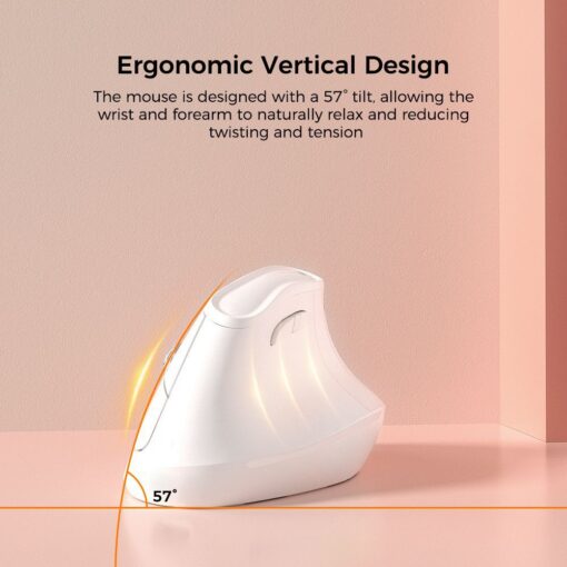 Elosung Vertical Mouse, Bluetooth 5.0, 3 Devices – image 2