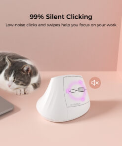 Elosung Vertical Mouse, Bluetooth 5.0, 3 Devices - Image 3
