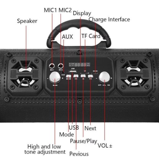 Elosung Portable Bluetooth Speaker with FM Radio – image 4