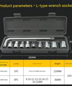 Elosung Two 10-Piece L-Shaped Socket Sets - Image 5
