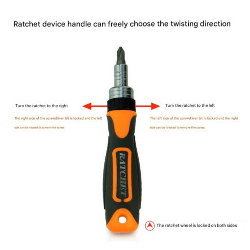 Elosung Ratchet Tool Set with CR-V Bits – image 5