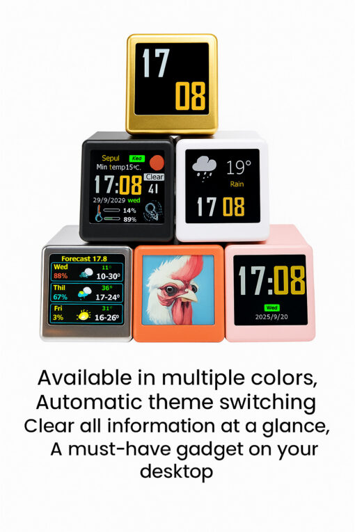 Elosung Wi-Fi Weather Clock with GIF Display – image 3