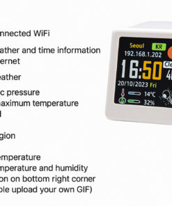 Elosung Wi-Fi Weather Clock with GIF Display - Image 5