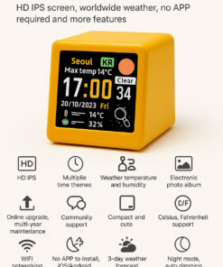 Elosung Wi-Fi Weather Clock with GIF Display - Image 7