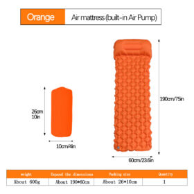 Elosung Inflatable Sleeping Mat with Integrated Pillow – image 1