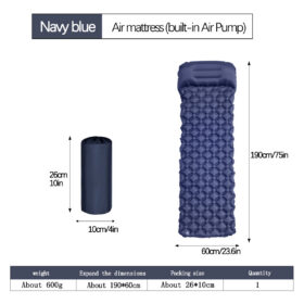 Elosung 2pc Ultralight Camping Mat with Pillow – image 1