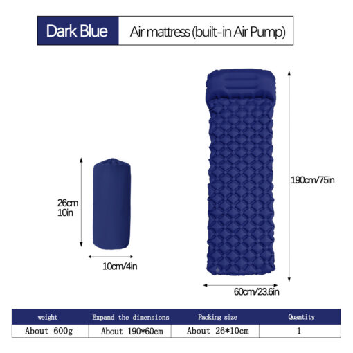 V888-ELOSUNG35943-202508300011-00.jpg Elosung Inflatable Sleeping Mat with Pillow – image 1