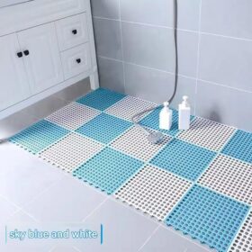Elosung PVC Drainage Shower Floor Tiles, 18-Pack – image 1