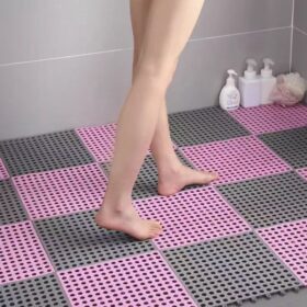 Elosung Interlocking PVC Drainage Floor Tiles – image 1