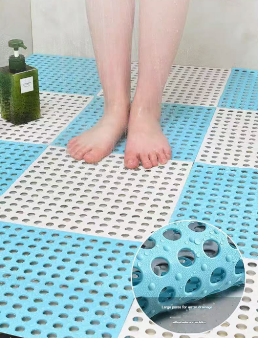 Elosung Interlocking PVC Drainage Floor Tiles – image 3
