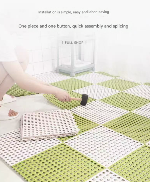 Elosung Interlocking PVC Drainage Floor Tiles – image 6