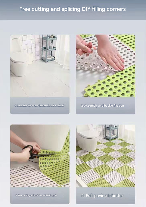 Elosung Interlocking PVC Drainage Floor Tiles – image 7