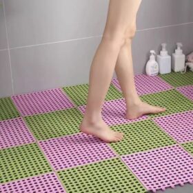 Elosung Interlocking Bathroom Floor Tiles, 18 Pack – image 1