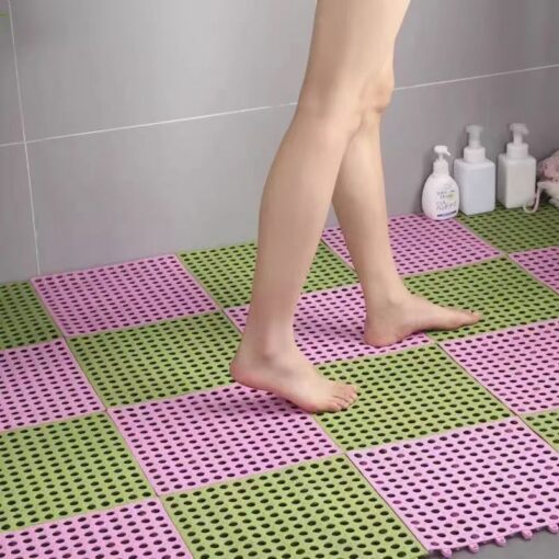 Elosung Interlocking Bathroom Floor Tiles, 18 Pack – image 1