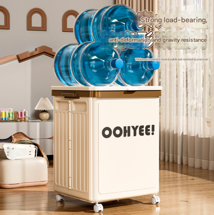 Elosung Foldable Storage Box with Lid and Wheels – image 6