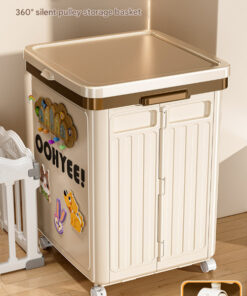 Elosung Foldable Storage Box with Lid and Wheels - Image 8