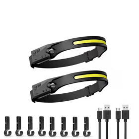 Elosung COB LED Headlamp 230° Wide Beam 2 Pack – image 1