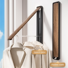 Elosung Foldable Wall Mounted Clothes Rack – image 1