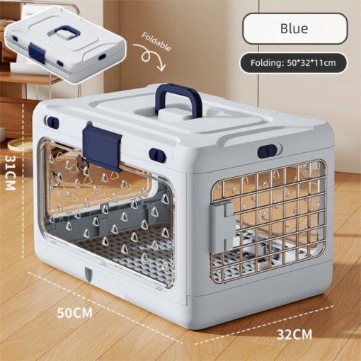 V888-ELOSUNG36698-202512241650-00.png Elosung Foldable Pet Carrier Crate with Urine Grid – image 1