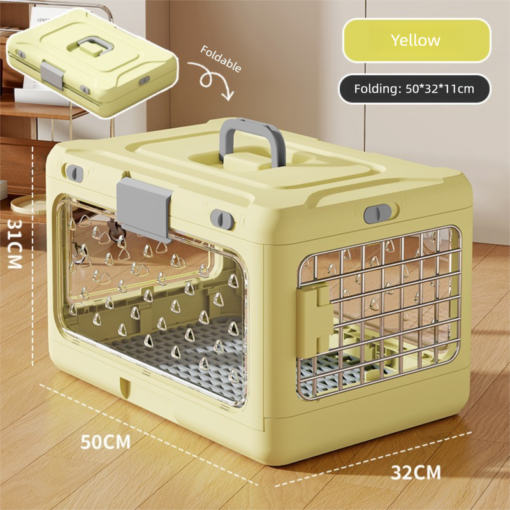 V888-ELOSUNG36699-202512241650-00.png Elosung Foldable Pet Carrier with Urine Grid – image 1